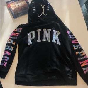 Victoria’s Secret “Pink” Oversized bling hoodie